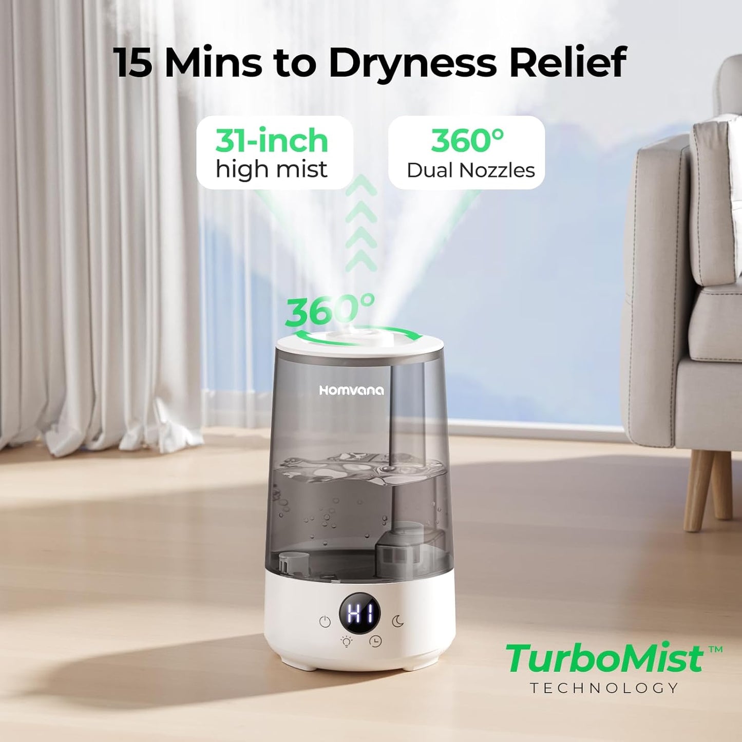 Homvana Misty Oasis Humidifier