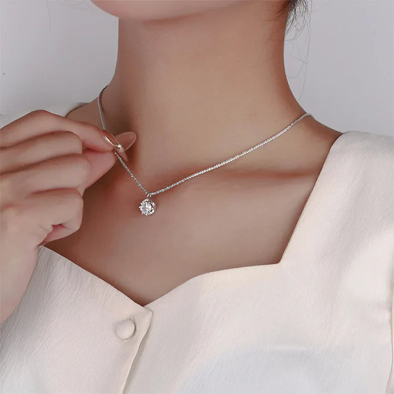 Elegant Moissanite Necklace